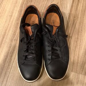 Cole Haan Men's GrandPro Tennis Black and Brown Leather Sneakers